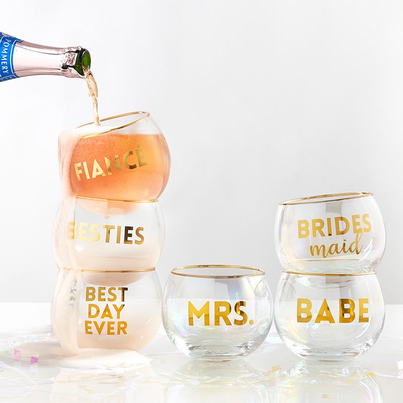 Bride + Babe Glass Can Cups