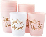 Reusable Plastic Cups (16 oz, 15-Pack): Kitchen & Dining