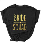 Bachelorette Bride Squad Crop T-Shirt - Summer Short Sleeves Top