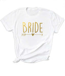 Bachelorette Bride Squad Crop T-Shirt - Summer Short Sleeves Top