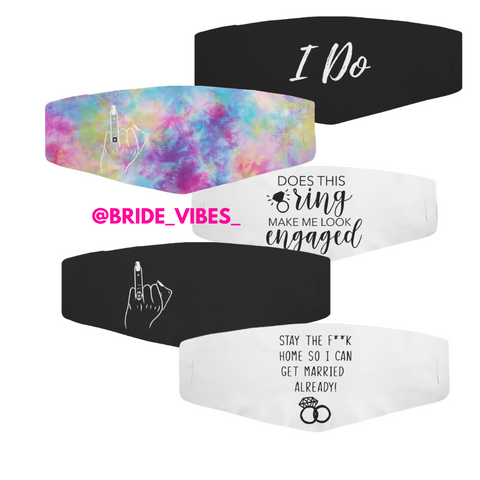 BRIDE VIBES FITTED FACE COVER SINGLE