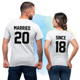 Custom Numbers Save The Date Shirts, Bride and Groom, Engagement, Couples Shirts, Just Married Shirts, Anniversary T-shirts