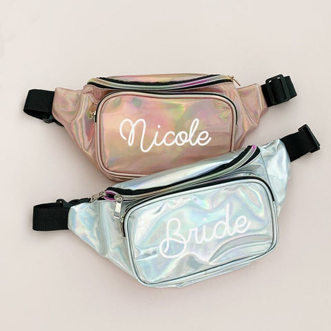 Personalized Holographic Fanny Pack
