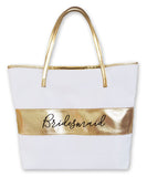 Bridal Party Gold Stripe Bag