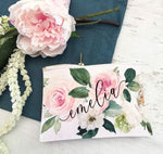Personalized Spring Rose Cosmetic Bag