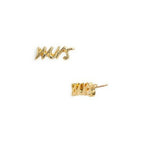 Say Yes Gold / Silver  MRS Stud Earrings for Women