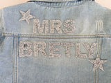 Custom Bridal Sparkle Denim Jacket