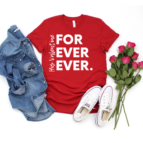 His For Ever Ever Tee Red